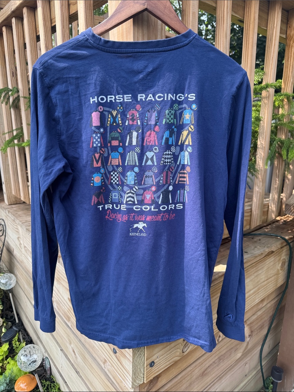 Keeneland 'Horse Racing's True Colors' Navy Long Sleeve Tee